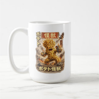 Taza De Café Potato Kaiju – Retro Japanese Monster Poster