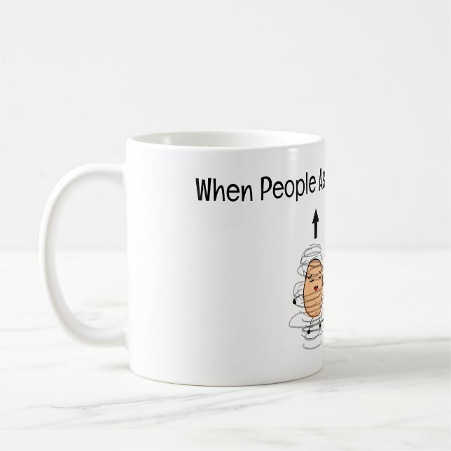 Taza De Café Potato Spin Mugg: Physics, Quantum Spin (Izquierda)