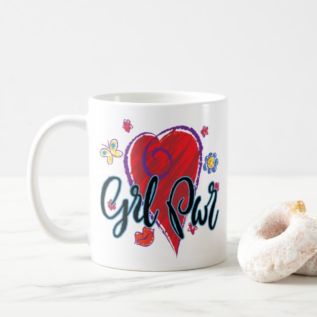 Taza De Café Potencia chica (Con donut)