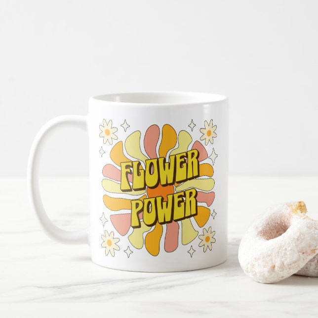 Taza De Café Potencia de flor (Con donut)