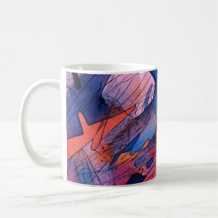 Taza De Café "Potencial desatado" arte abstracto contemporáneo