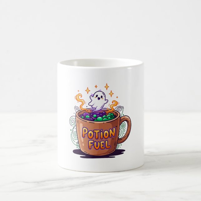 Taza De Café Potion Fuel Magic - Halloween divertida (Centro)