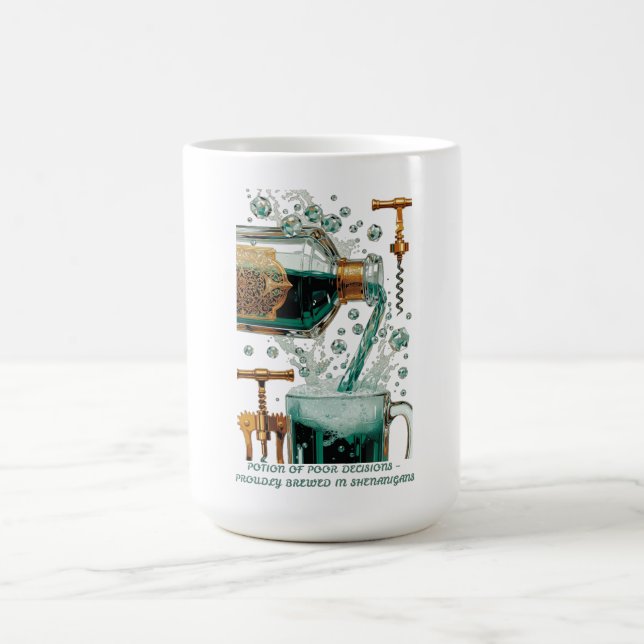 Taza De Café Potion of Poor Decisions Bottle Graphic Tee (Centro)