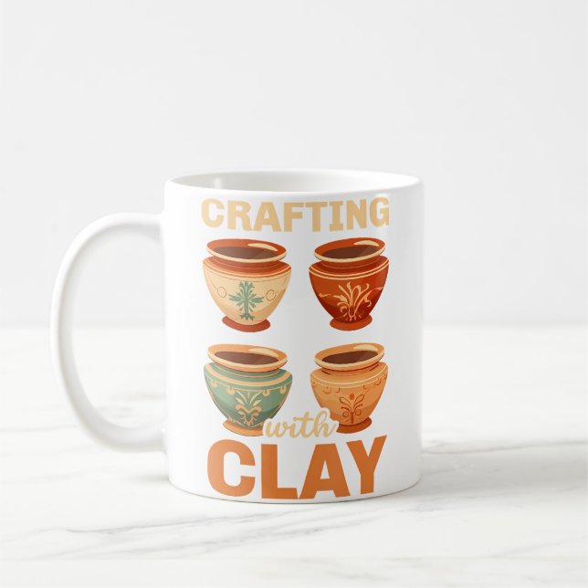 Taza De Café Pottery Clay Ceramic Pottery Maker Ceramics Artist (Izquierda)