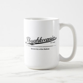 Taza De Café Poughkeepsie - Ciudad Reina del Hudson - Negro