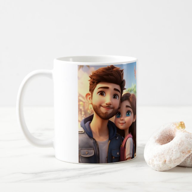 Taza De Café "Pour Toujours à Tes Côtés" (Con donut)