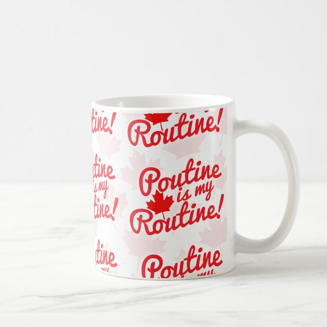 Taza De Café Poutine es mi modelo rutinario (Derecha)