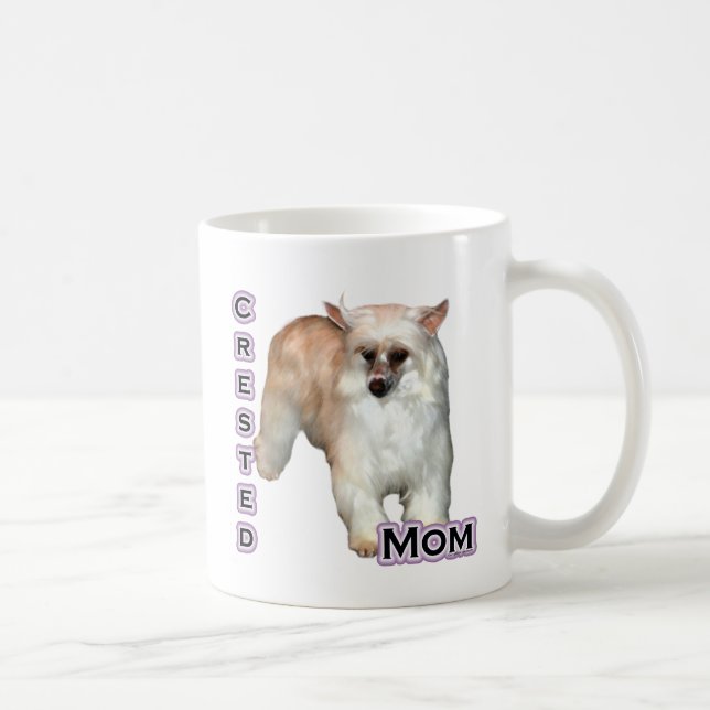 Taza De Café Powderpuff Crested Mom 4 (Derecha)