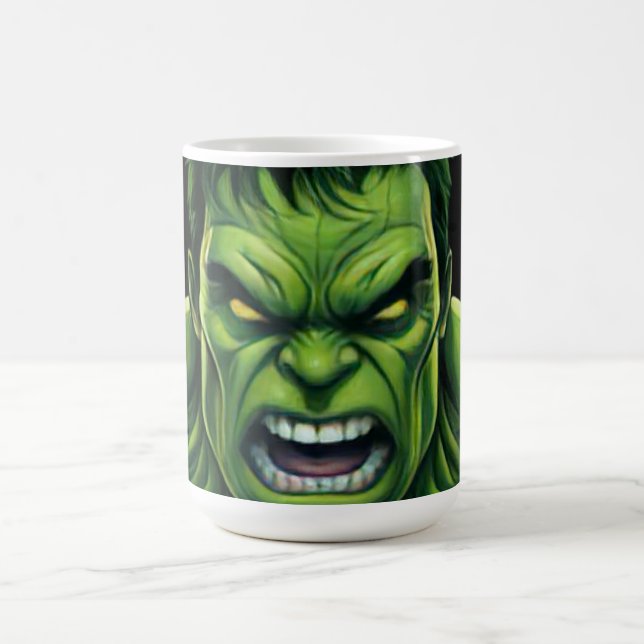 Taza De Café Power Monster Comic Mug – Green Muscular Creature  (Centro)