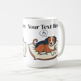 Taza De Café Powered by Coffee & Dog Dreams
