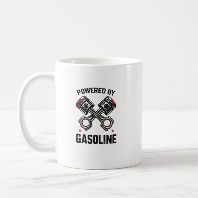 Taza De Café Powered by Gasoline Art (Izquierda)