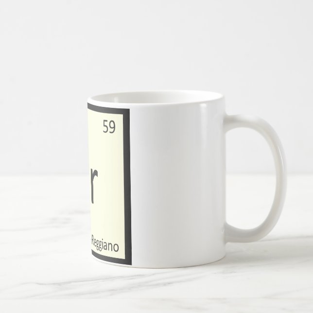 Taza De Café Pr - Símbolo de química de queso Parmigiano-Reggia (Derecha)