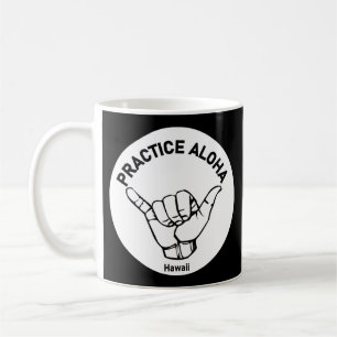 Taza De Café Práctica hawaiana Aloha Shaka (suelta)