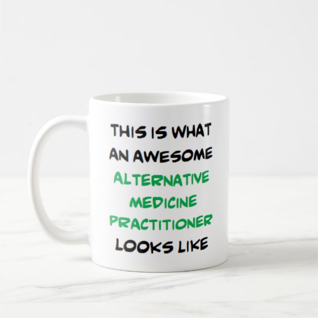 Taza De Café practicante de medicina alternativa, increíble (Izquierda)