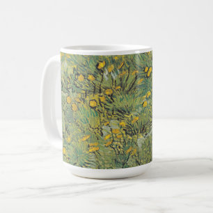 Taza De Café Prado Amarillo de Van Gogh - Arte Floral Clásico