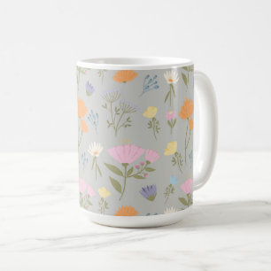 Taza De Café Prado colorido sobre gris