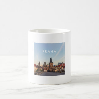 Taza De Café Praga 006E - Mañana del puente de Charles
