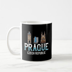 Taza De Café Praga República Checa Recorrido por el mapa de la