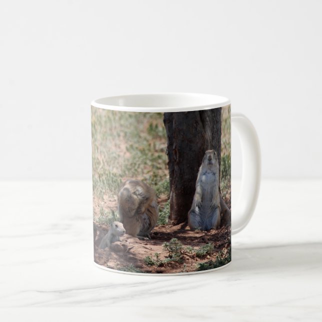 Taza De Café Prairie Dog Family (Anverso derecho)