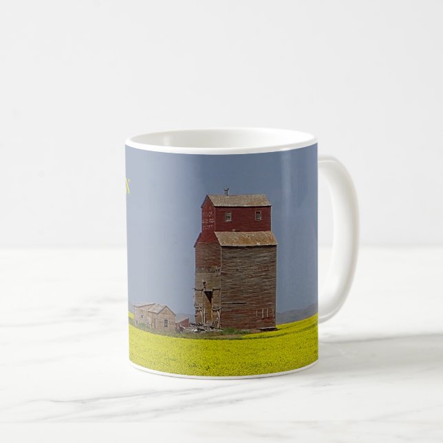 Taza De Café Prairie Elevator Landscape Coffee Mug (Anverso derecho)