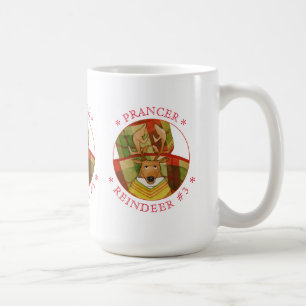 Taza De Café PRANCER REINDEER Tall White Mug