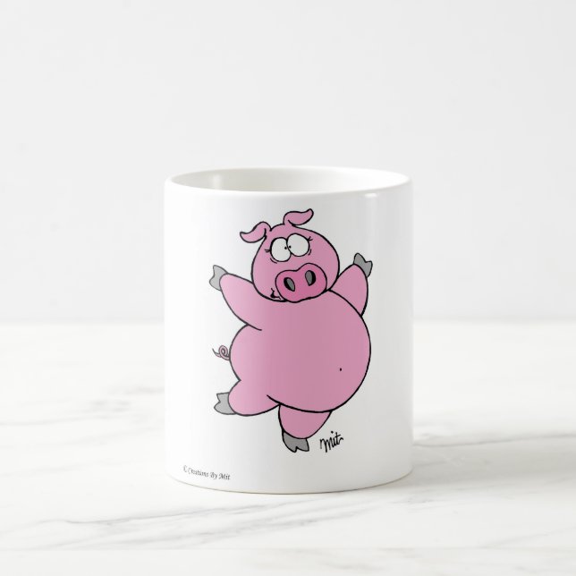 Taza De Café Praning Pig Mug (Centro)