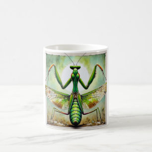 Taza De Café Praying Mantis 300924IREF250 - Watercolor