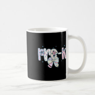 Taza De Café Pre-k Primer Día De Colegio Coquette Preppy Lápiz
