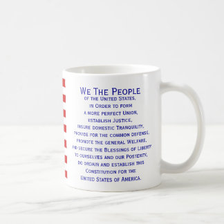 Taza De Café Preámbulo de la Bandera de la Constitución
