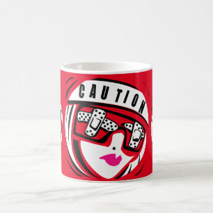 Taza De Café Precaución: Pronóstico de accidentes V2 Mug