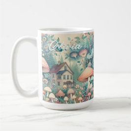 Taza De Café Precioso núcleo de cabaña caprichoso pueblo person