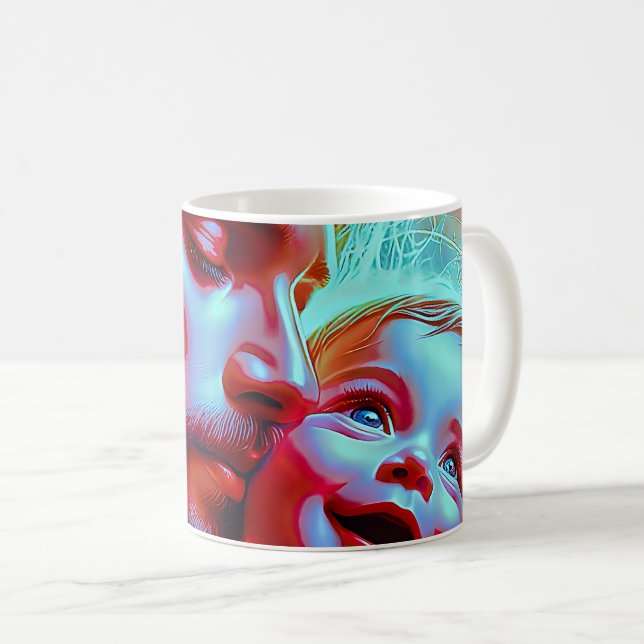 Taza De Café Precioso padre Baby Bond (Anverso derecho)