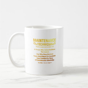 Taza De Café Precison Gue, técnico de mantenimiento de definici