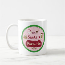 Taza de café preferida del navidad de Santa