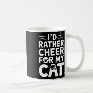 Taza De Café Preferiría Animar a Mi Gato Divertido Anti Fútbol