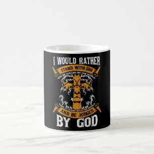 Taza De Café Preferiría estar con Dios Regalo cristiano de Jesú