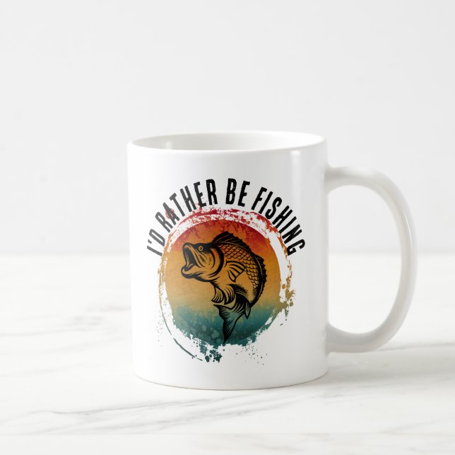 TAZA DE CAFÉ PREFERIRÍA ESTAR PESCANDO (Derecha)