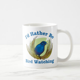 Taza De Café Preferiría Estar Vigilando Aves