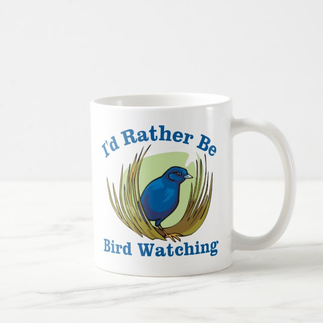 Taza De Café Preferiría Estar Vigilando Aves (Derecha)