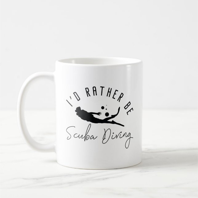 Taza De Café Prefiero bucear en Scuba (Izquierda)