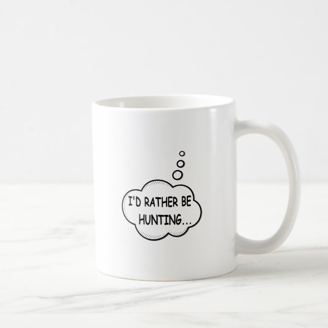 Taza De Café Prefiero estar cazando (Derecha)