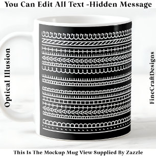 Taza De Café Prefiero estar creando Mensaje oculto 087W Cota
