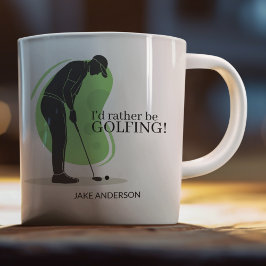 Taza De Café "¡Prefiero estar GOLFING!"