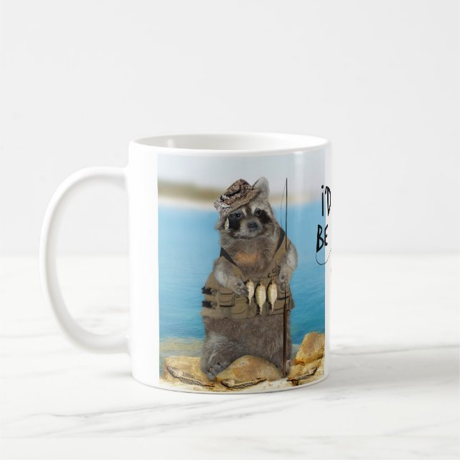 Taza De Café Prefiero estar pescando (Izquierda)