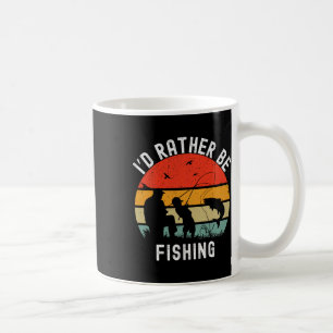 Taza De Café Prefiero Estar Pescando Divertido Byss Hombres Muj