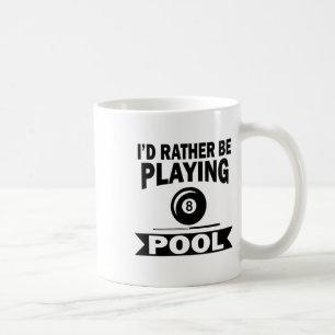 Taza De Café Prefiero jugar a billar Funny Billiard Pool Pla
