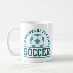 Taza De Café Prefiero jugar al fútbol