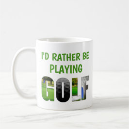 Taza De Café Prefiero jugar golf divertidísimo