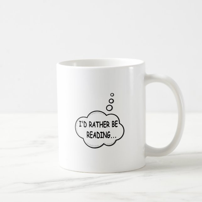 Taza De Café Prefiero Leer (Derecha)