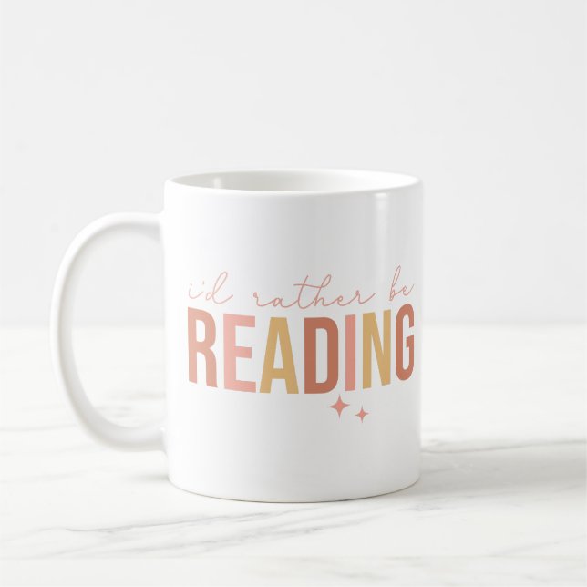Taza De Café Prefiero Leer (Izquierda)